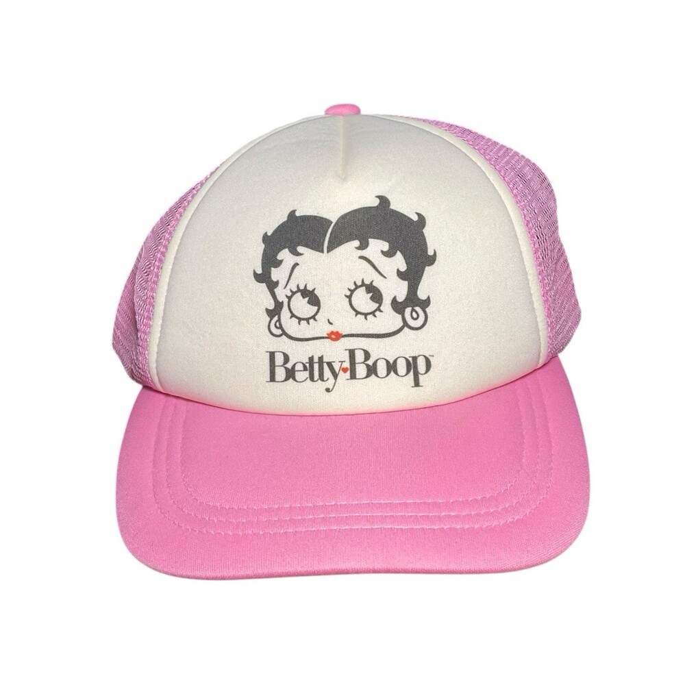 Betty Boop Berkshire Fashion Pink Adjustable SnapBack Foam/Mesh Trucker Hat 4192